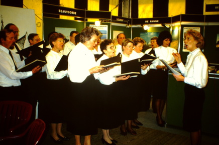 Anno 1989, met dirigente wijlen Anna Haghedooren