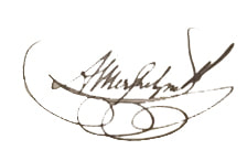 handtekening Jonkheer Arthur Merghelynck