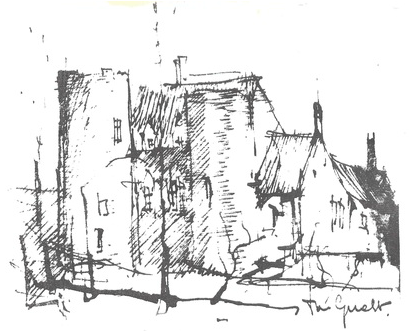 pentekening José Van Gucht (°1913-+1980)