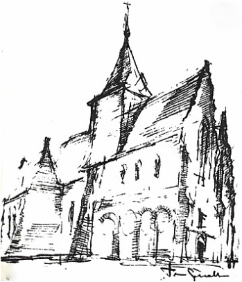 pentekening José Van Gucht (°1913-+1980)